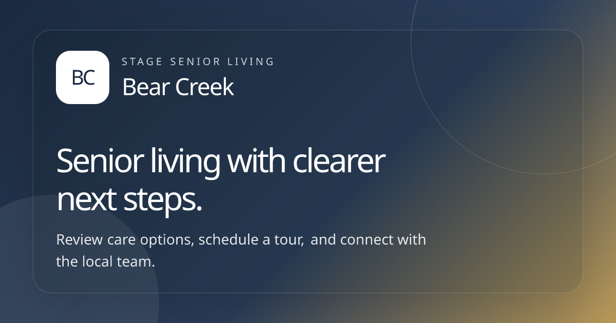 Bear Creek Retirement Community in Lakewood